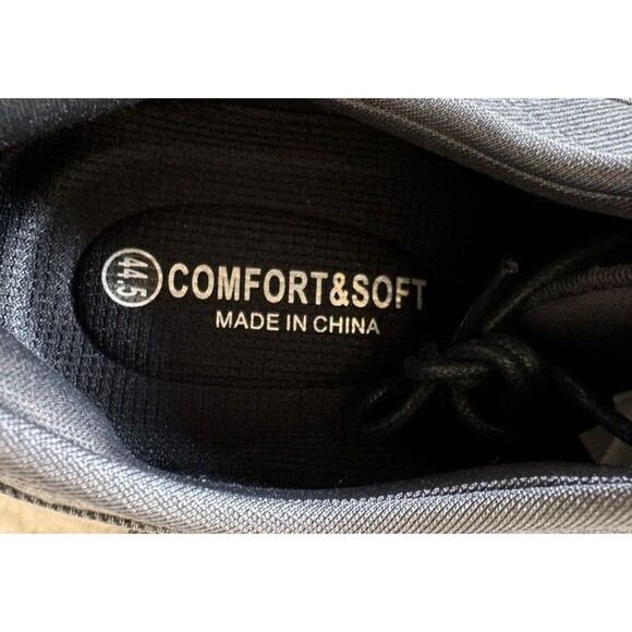 TIOSEBON Men NEW 10.5 Memory Foam Canvas Walking Shoes Arch Support Comfort Gray - Picture 5 of 7